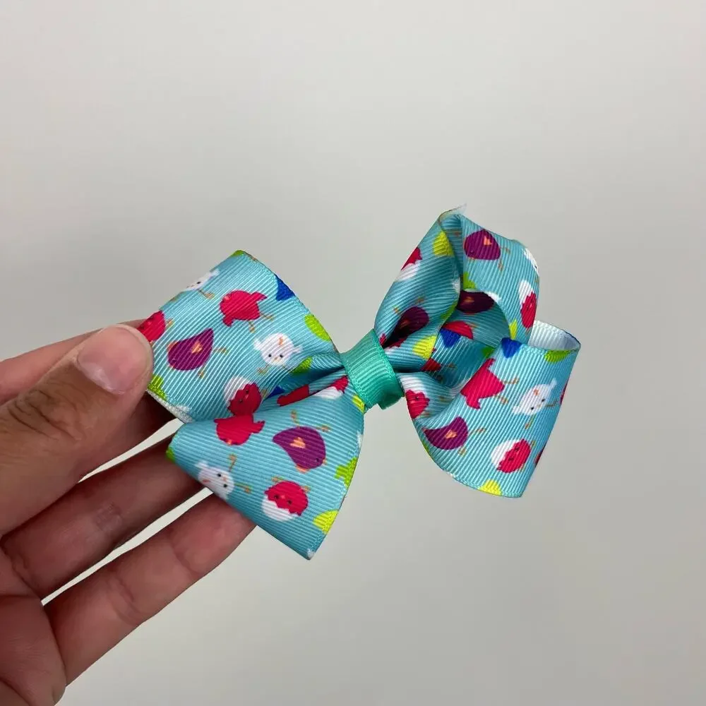 Girls Colorful Baby Chick Clip Hair Bow